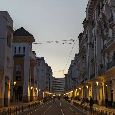 Mohammed V Boulevard walk - from Casa Voyageurs to United Nations square